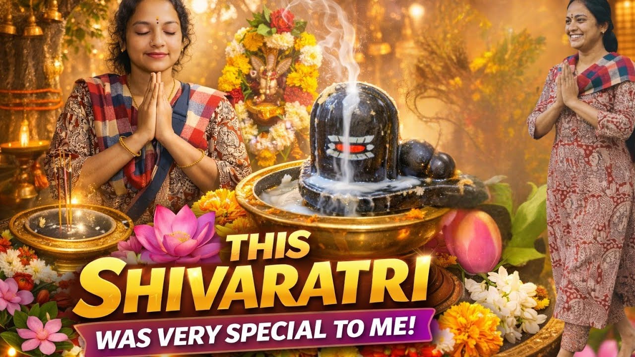 Shivaratri Special Vlog ✨ | Temple Visit & Home Pooja