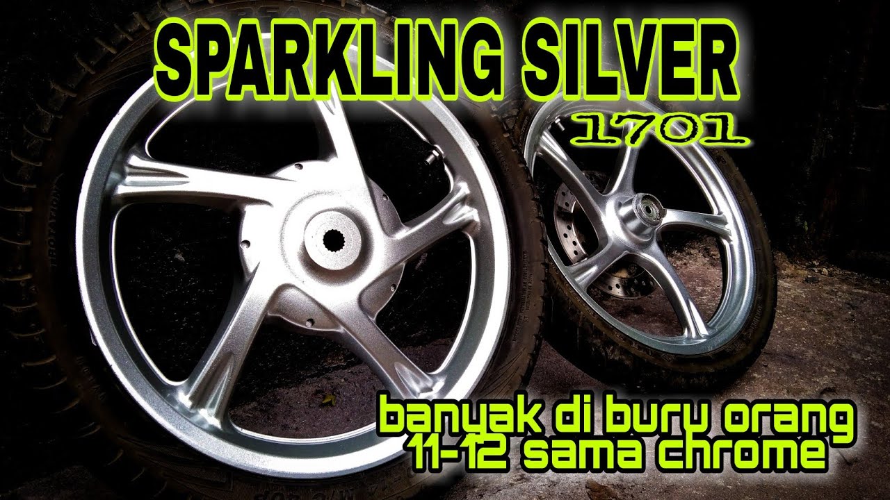 10 menit kelar, Repaint velg fino Sparkling silver 1701 Samurai Paint