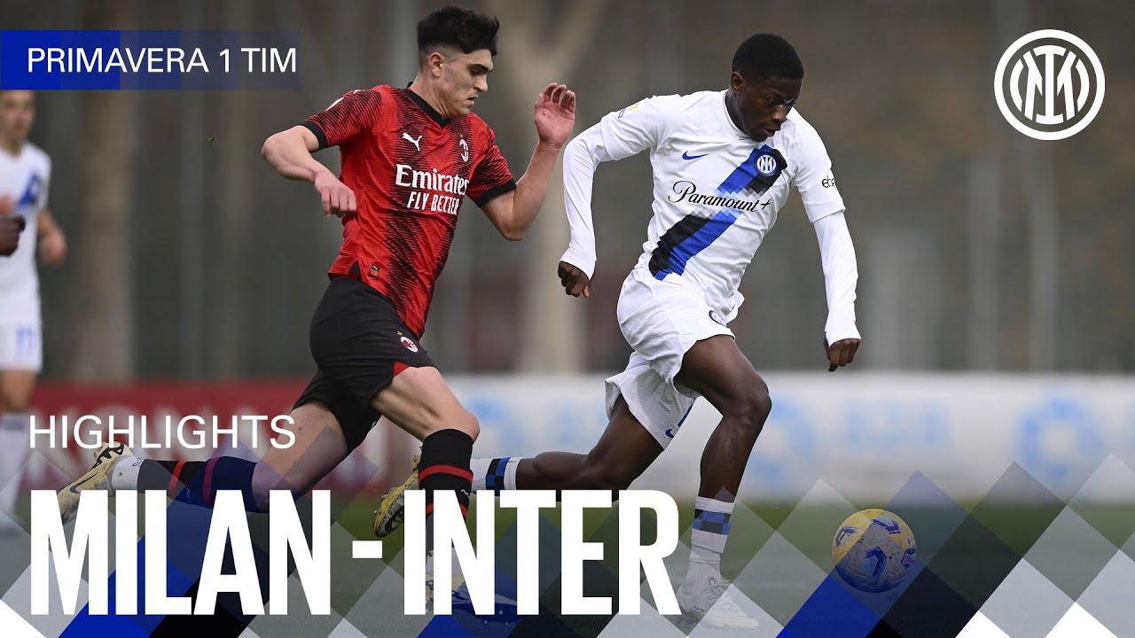 KAMATE'S CURLING EFFORT 🌀 | MILAN 1-1 INTER | U19 HIGHLIGHTS | CAMPIONATO PRIMAVERA 1 23/24 ⚽⚫🔵