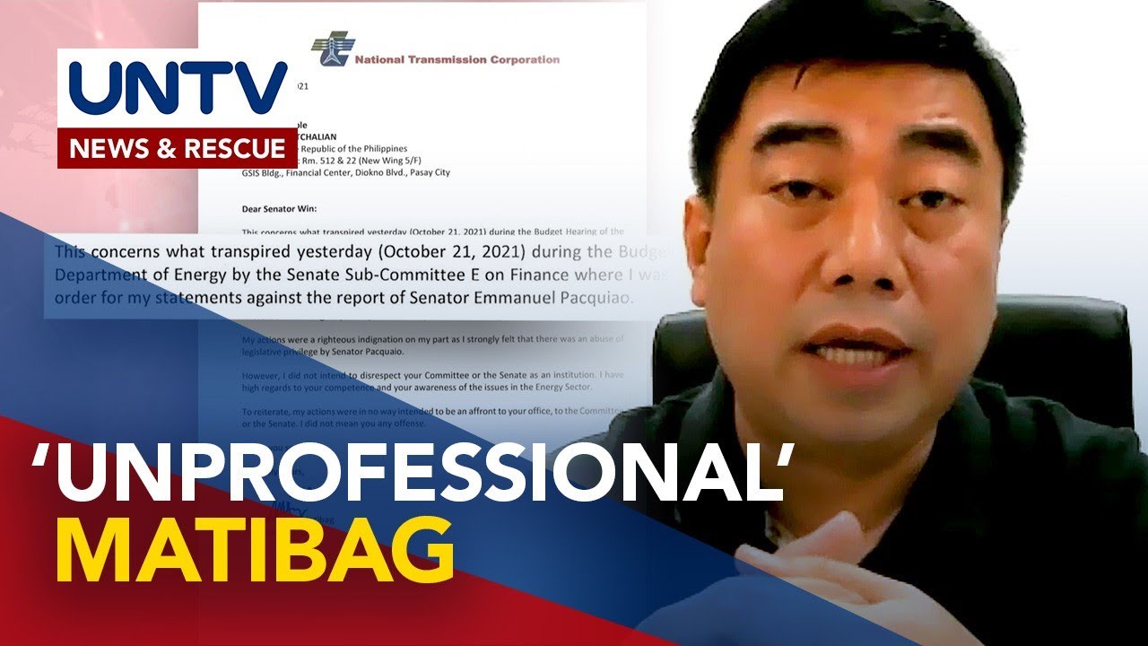 Atty. Melvin Matibag barred from Senate hearings over unprofessional behaviour