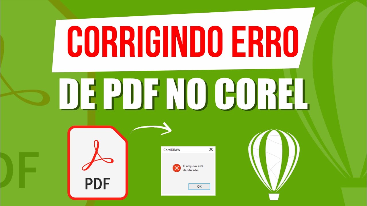 Erro de PDF no Corel Draw ( como corrigir erro )