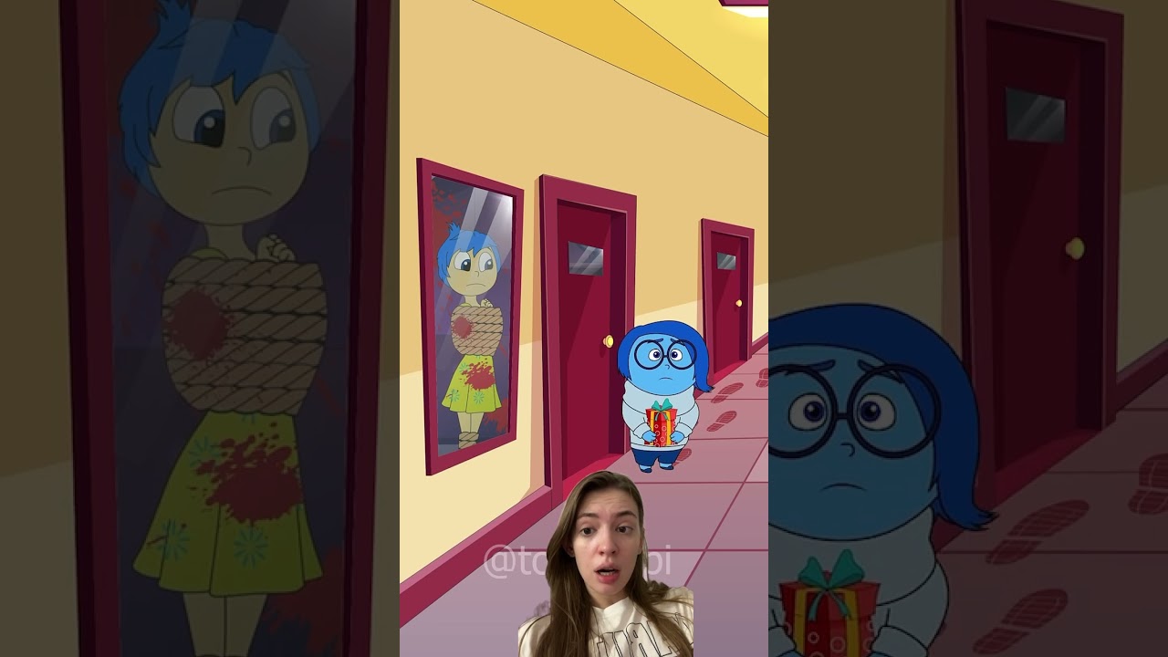 💀 Help Joy escape room | Inside Out 2 #animation #funny #cartoon #games #comedy #insideout reaction