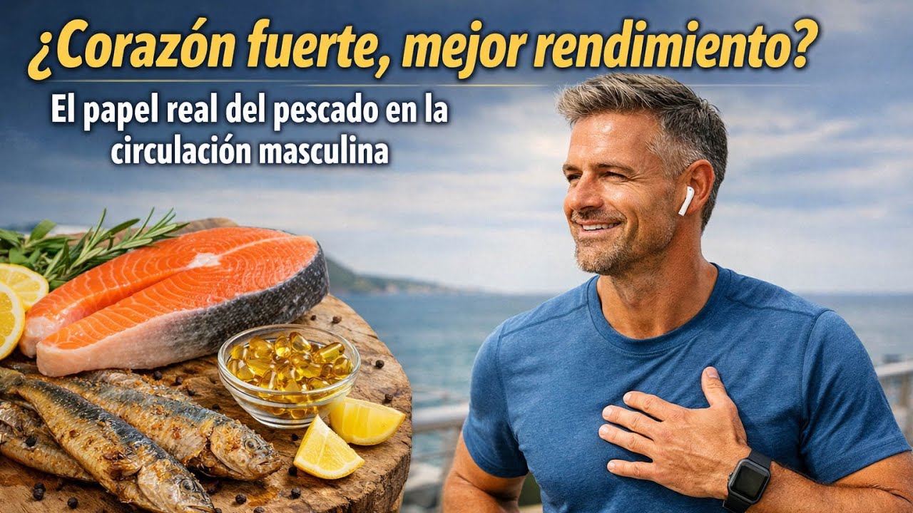 Más pescado, menos bloqueos: cómo la salud vascular decide el rendimiento masculino