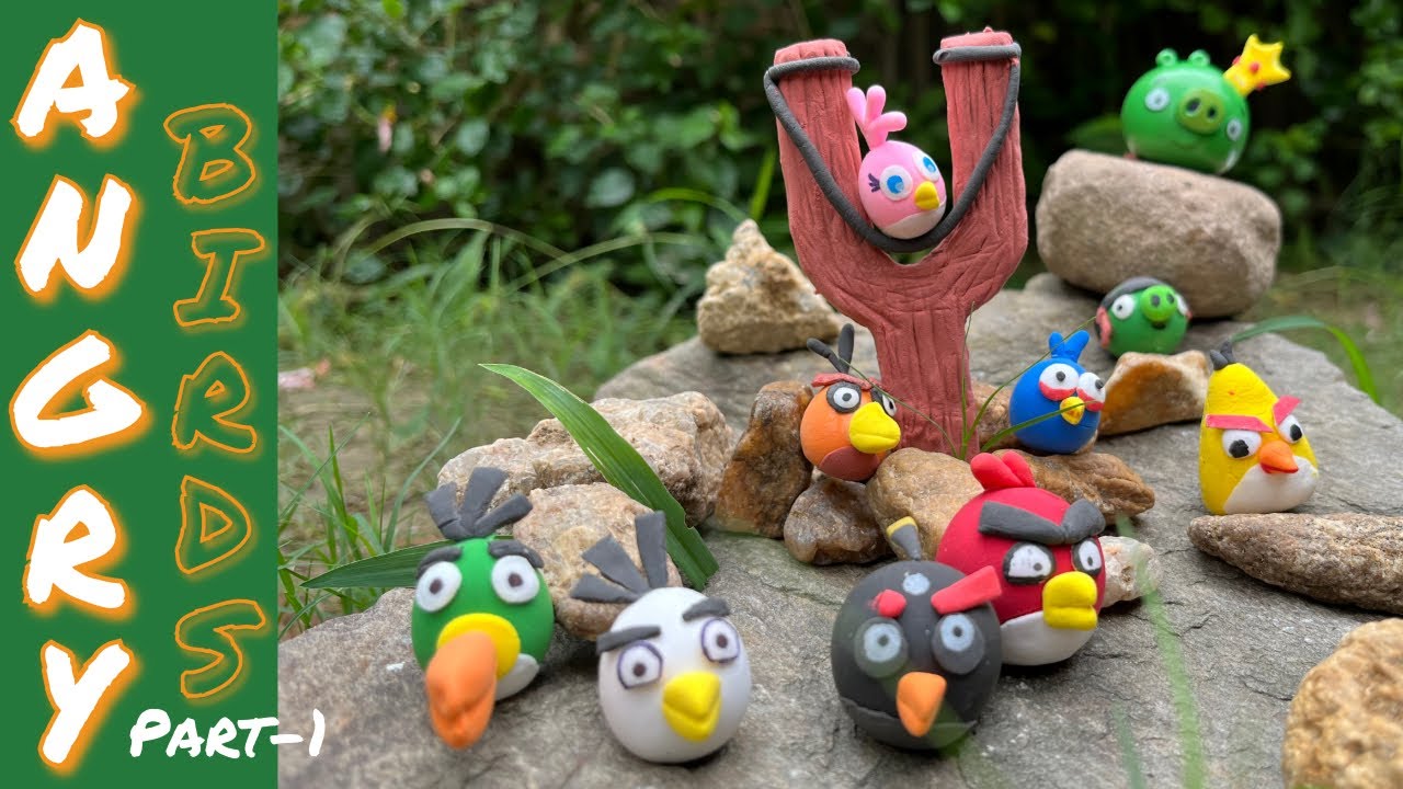 DIY Angry Birds With Foam Clay | Part-1 | Easy craft idea | Clay Art