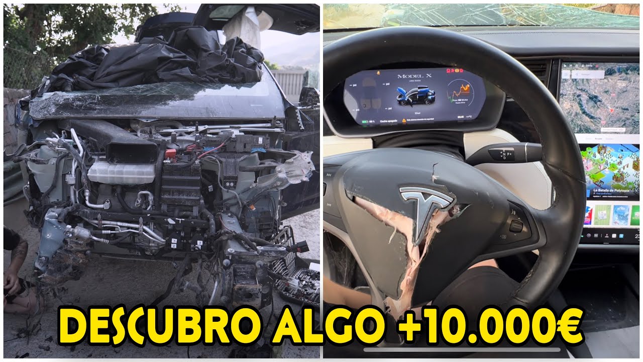 ⚡️Reconecto la Corriente al Tesla model x “SINIESTRO” | Desmonto el Frente #2
