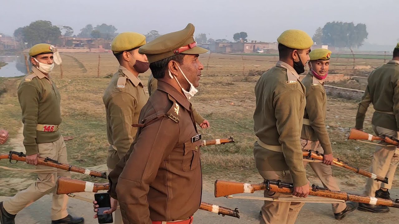 UP Police training RECRUIT ROUTE MARCH KARTE HUE