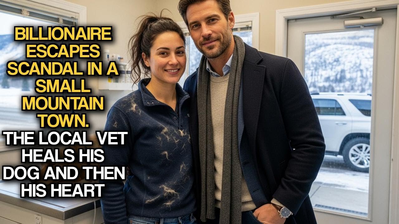 Billionaire Escapes Scandal in a Small Mountain Town. The Local Vet Heals His Dog and Then His Heart