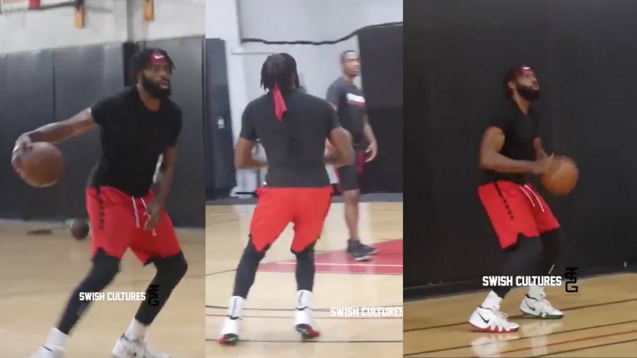 Tyreke Evans training hard in the gym!