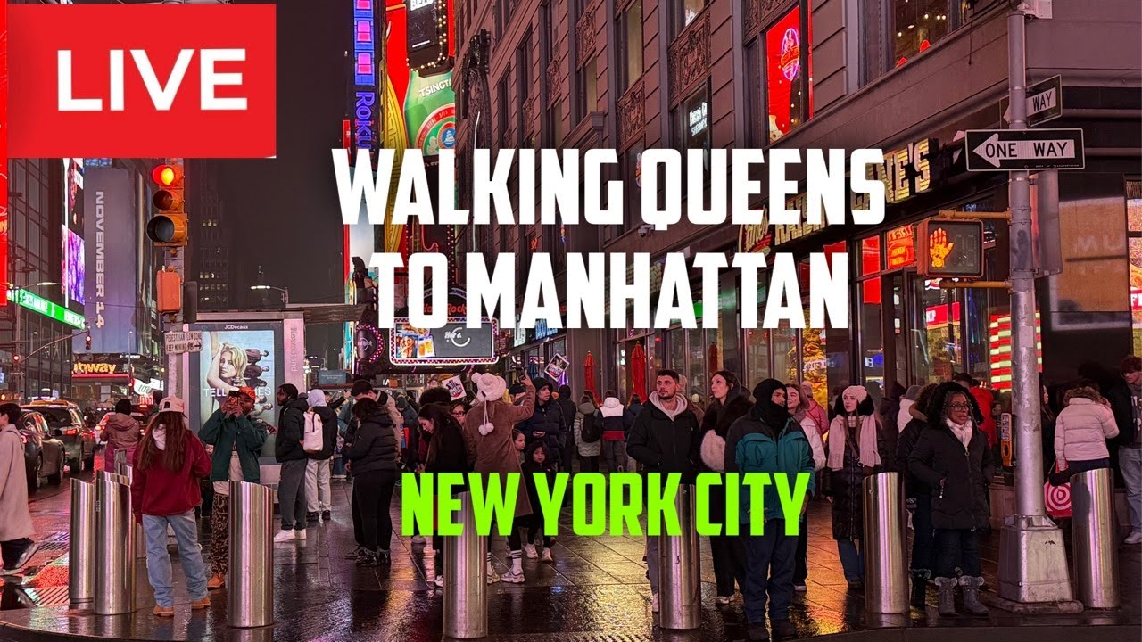 New York City: Walking Queens To Manhattan Saturday Live