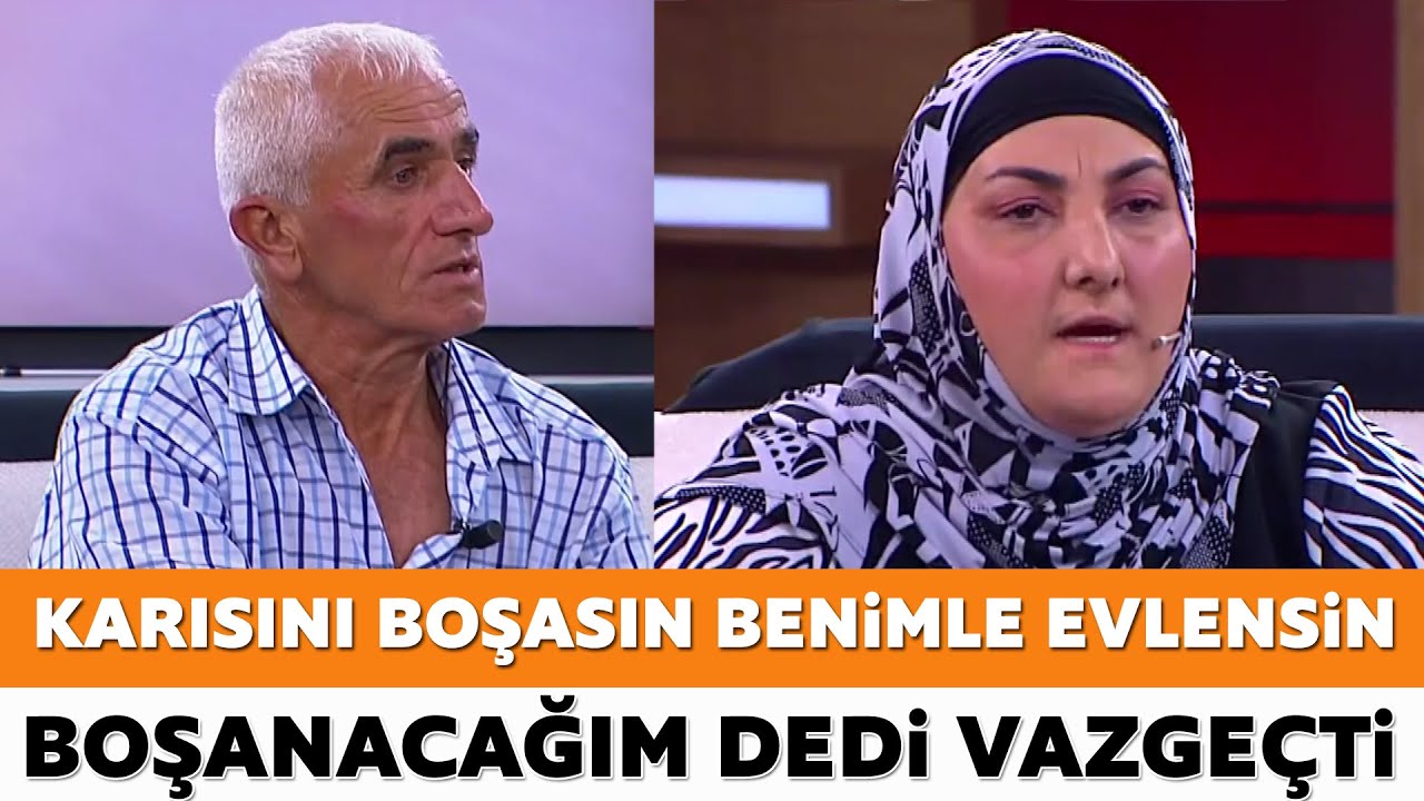 Karısını boşasın benimle evlensin! Canlı yayında kıyamet koptu