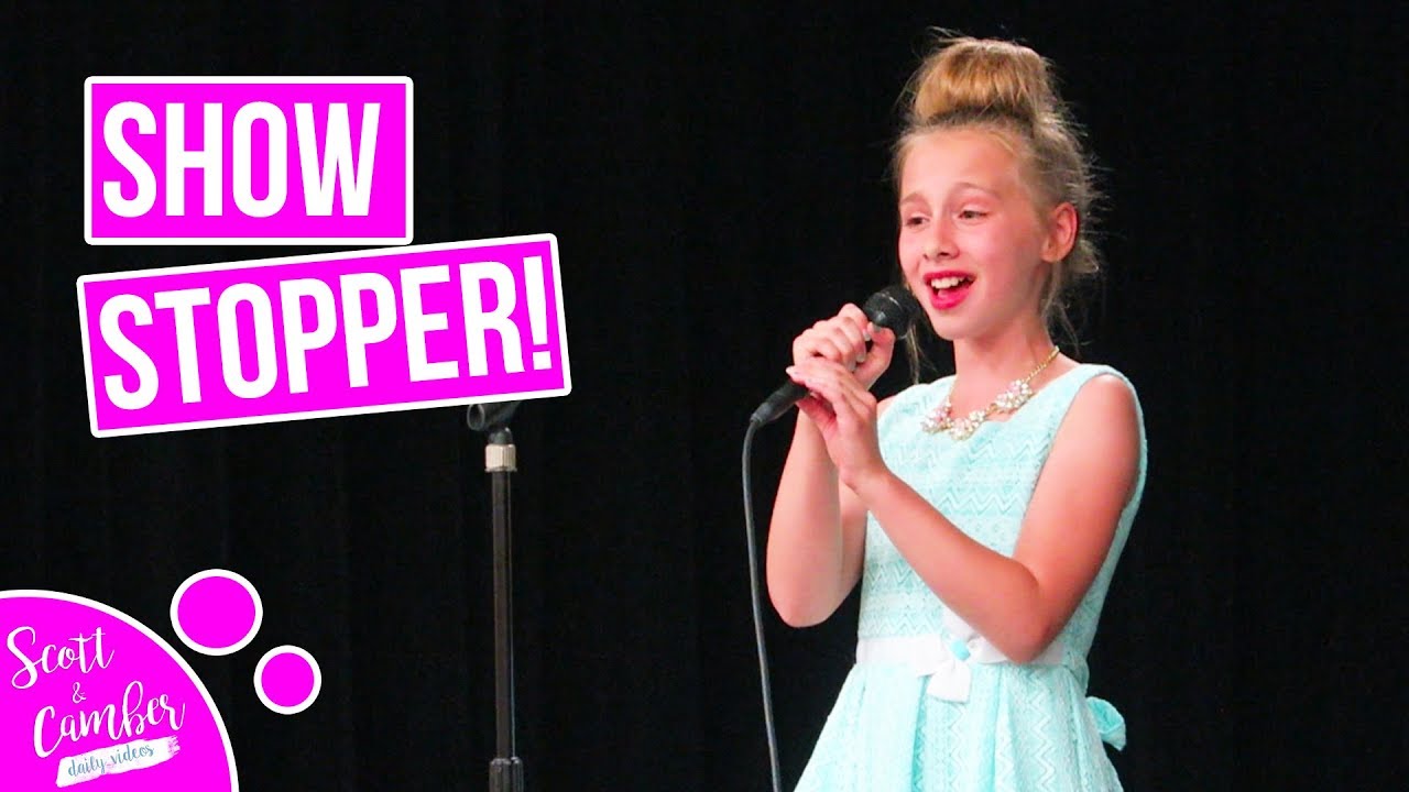 9 YEAR OLD STUNS CROWD WITH 