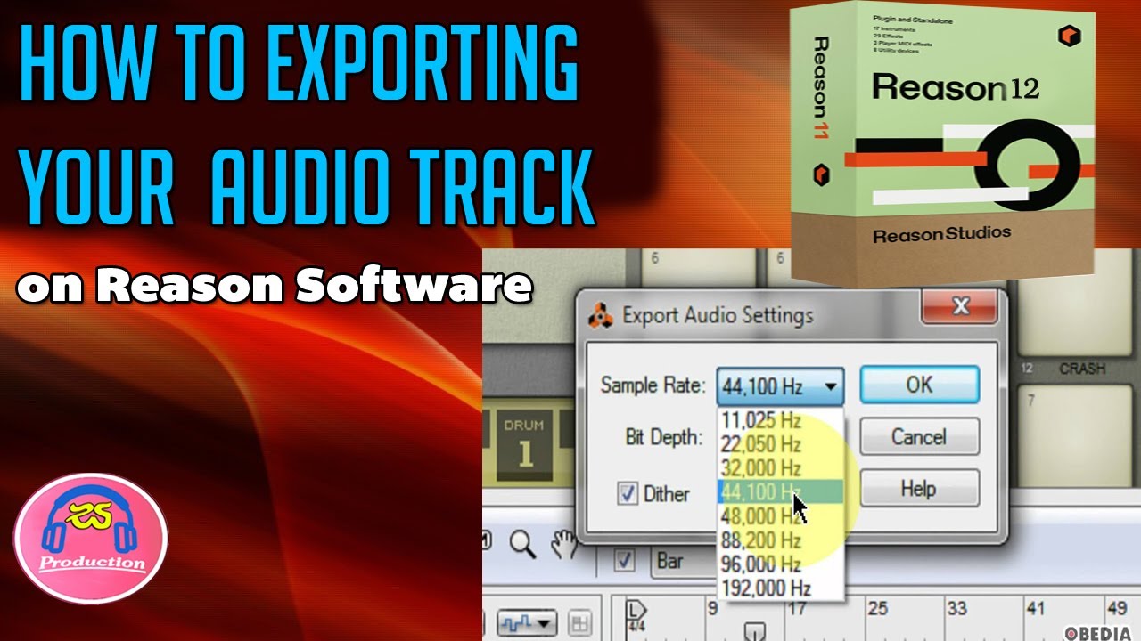 How to Exporting Your Audio Track on Mixing Using Reason 12