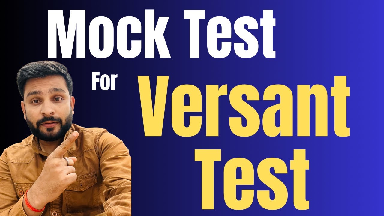 Prepare for Versant mock test if you are failing every time. Practice Versant test for free.
