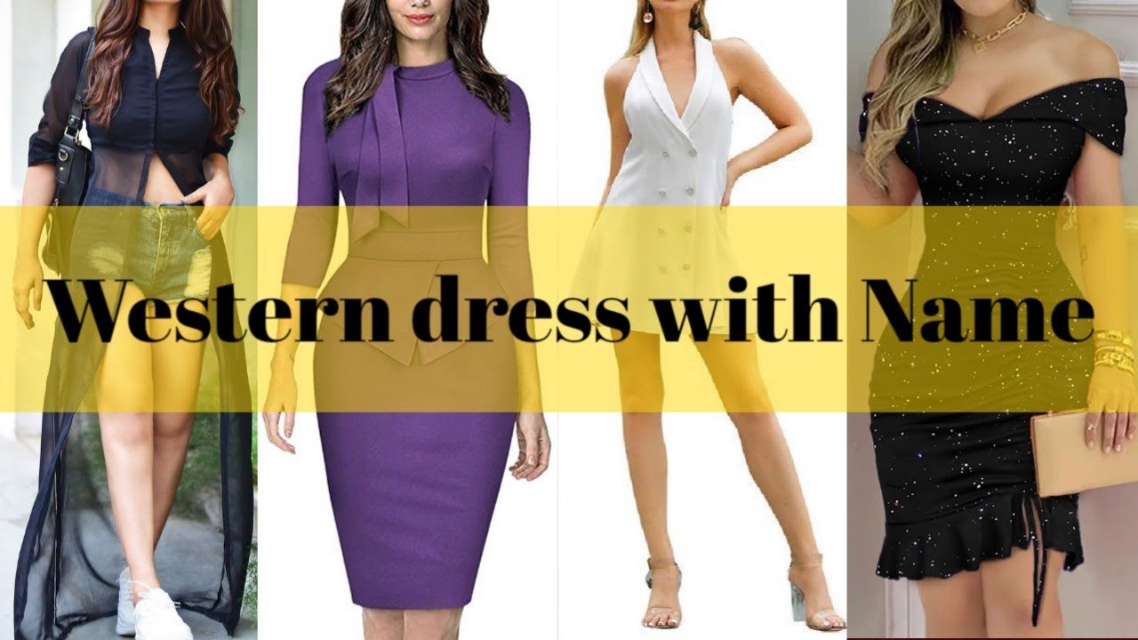 Types of Western Dress with Name || Western dress for girls || Latest Western dress ideas