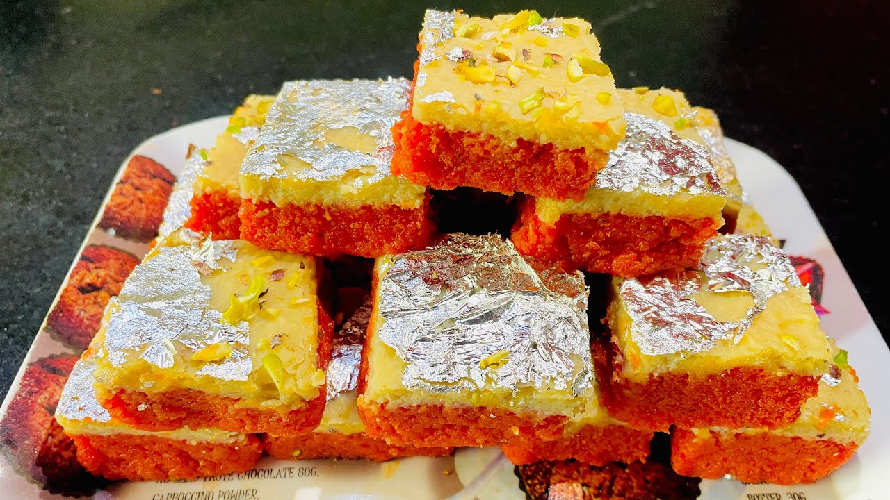 फक्त 40 रु मध्ये बनवा हलवाई स्टाईल मलाई गाजर पाक | Malai Gajar Pak Barfi By Seema & Komal Recipes