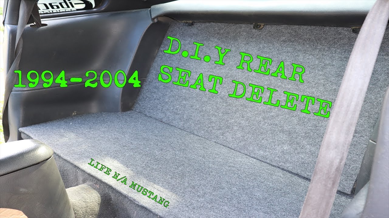 1994-2004 Mustang Rear Seat Delete For Under 50 Dollars..$