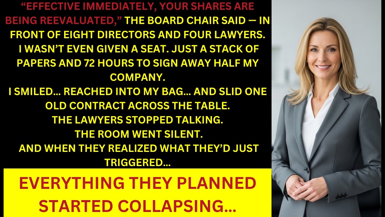 The board tried to strip me of shares in front of lawyers — I produced one contract that made.......