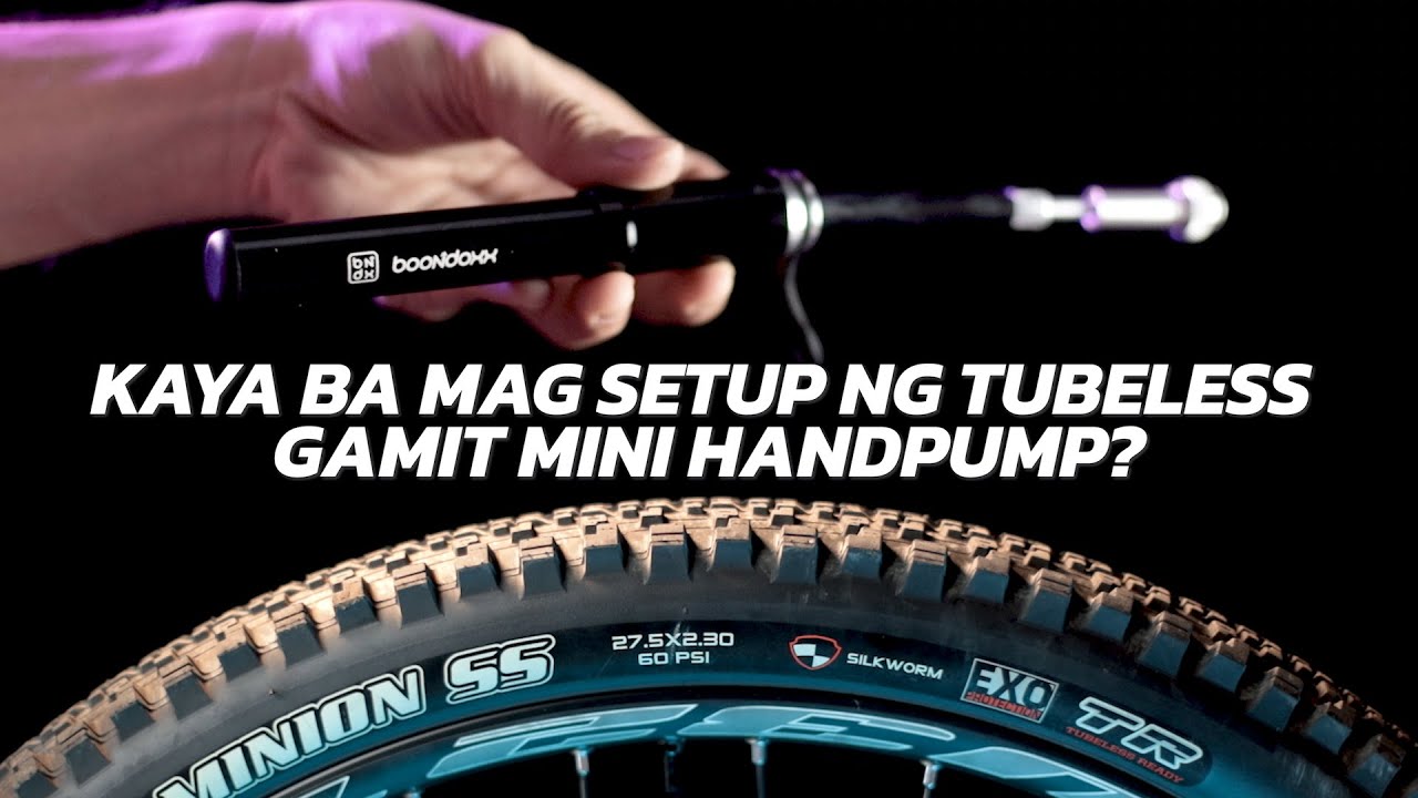 PAANO MAG SETUP NG TUBELESS GAMIT MINI HANDPUMP | 4EVERBIKENOOB | TUTORIAL