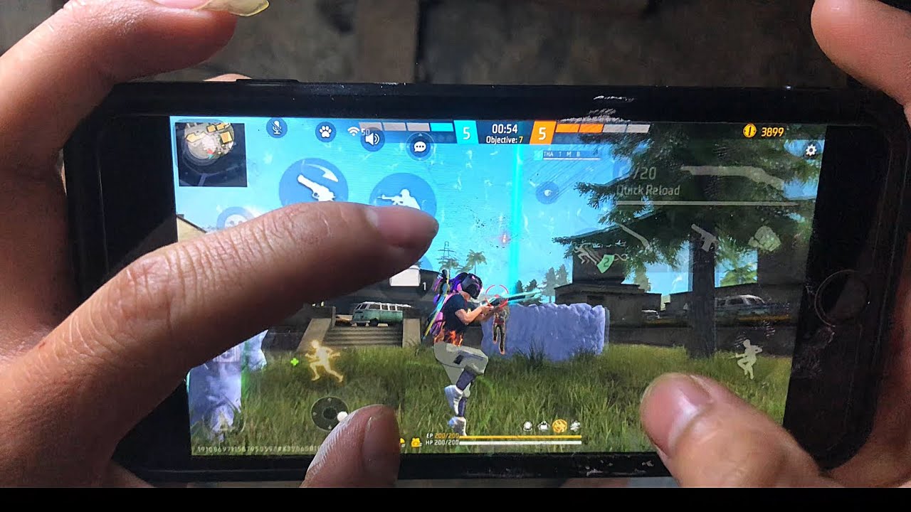HANDCAM ⚡️ iPhone 8 Plus Free Fire Gameplay