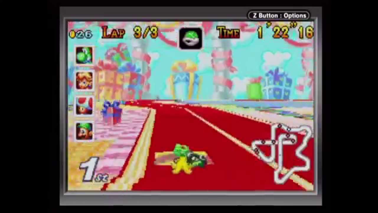 Mario Kart: Super Circuit - 150cc Star Cup (Game Boy Player Capture)