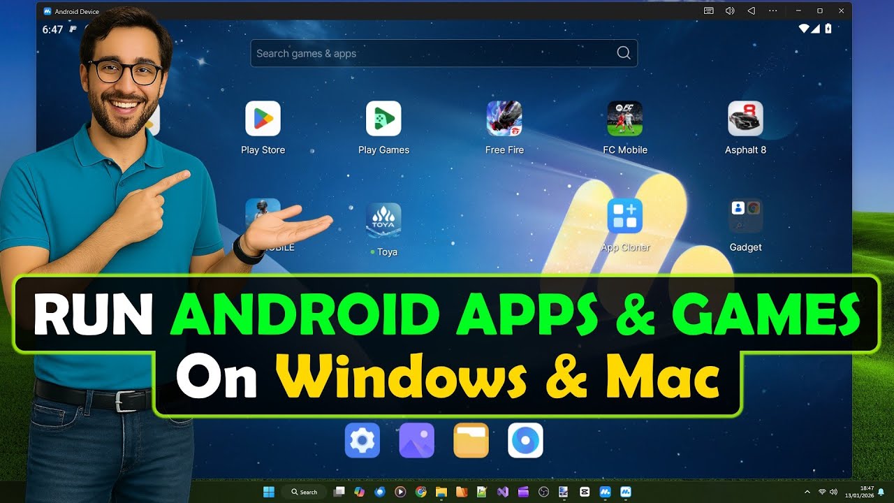 Самый лёгкий эмулятор Android для запуска приложений и игр Android на ПК и Mac.