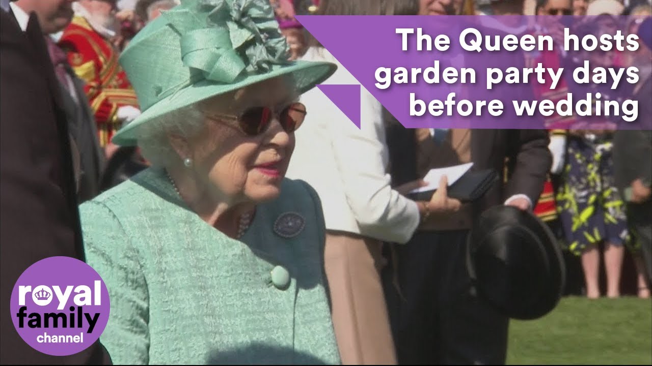 Queen of Shades: Her Majesty hosts garden party