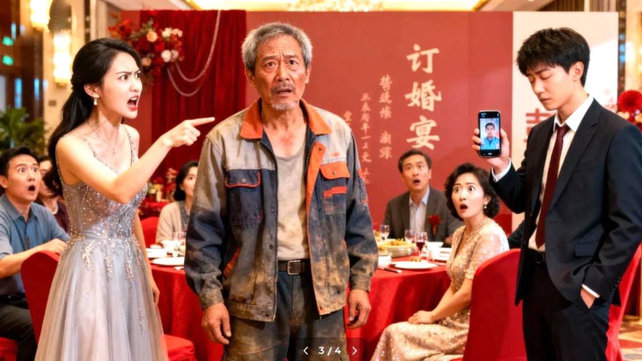 55歲农民工參加兒子訂婚宴，兒媳卻上訴告他強姦，兒子心死送他進監獄，下一秒他的身份曝光竟是頂級首富拿出視頻證據後，所有人傻眼