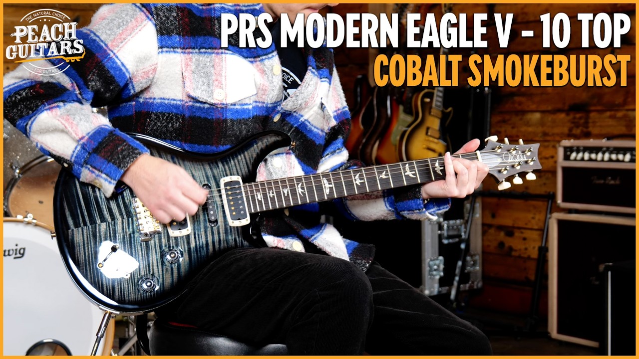 PRS Modern Eagle V - 10 Top - Cobalt Smokeburst