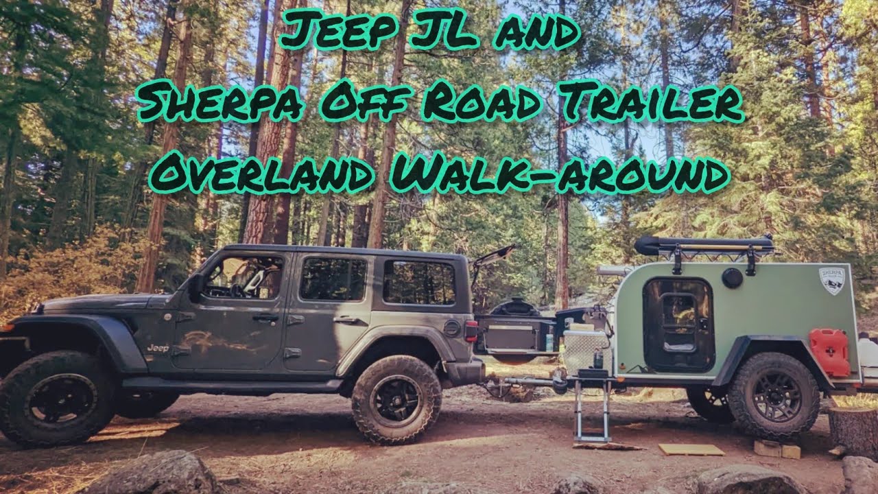 Прогулка по бездорожью на Jeep JL и внедорожном прицепе Sherpa