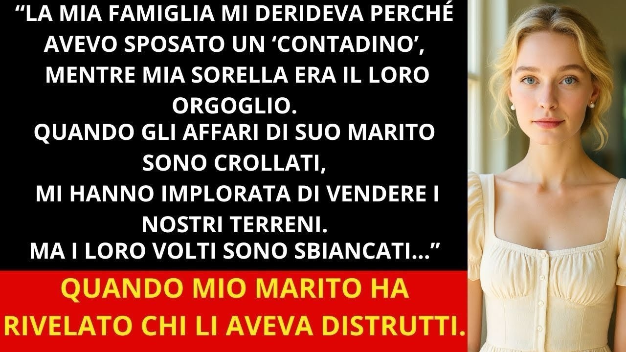 La famiglia mi ha derisa per aver sposato un contadino…poi hanno chiesto aiuto per salvare i loro