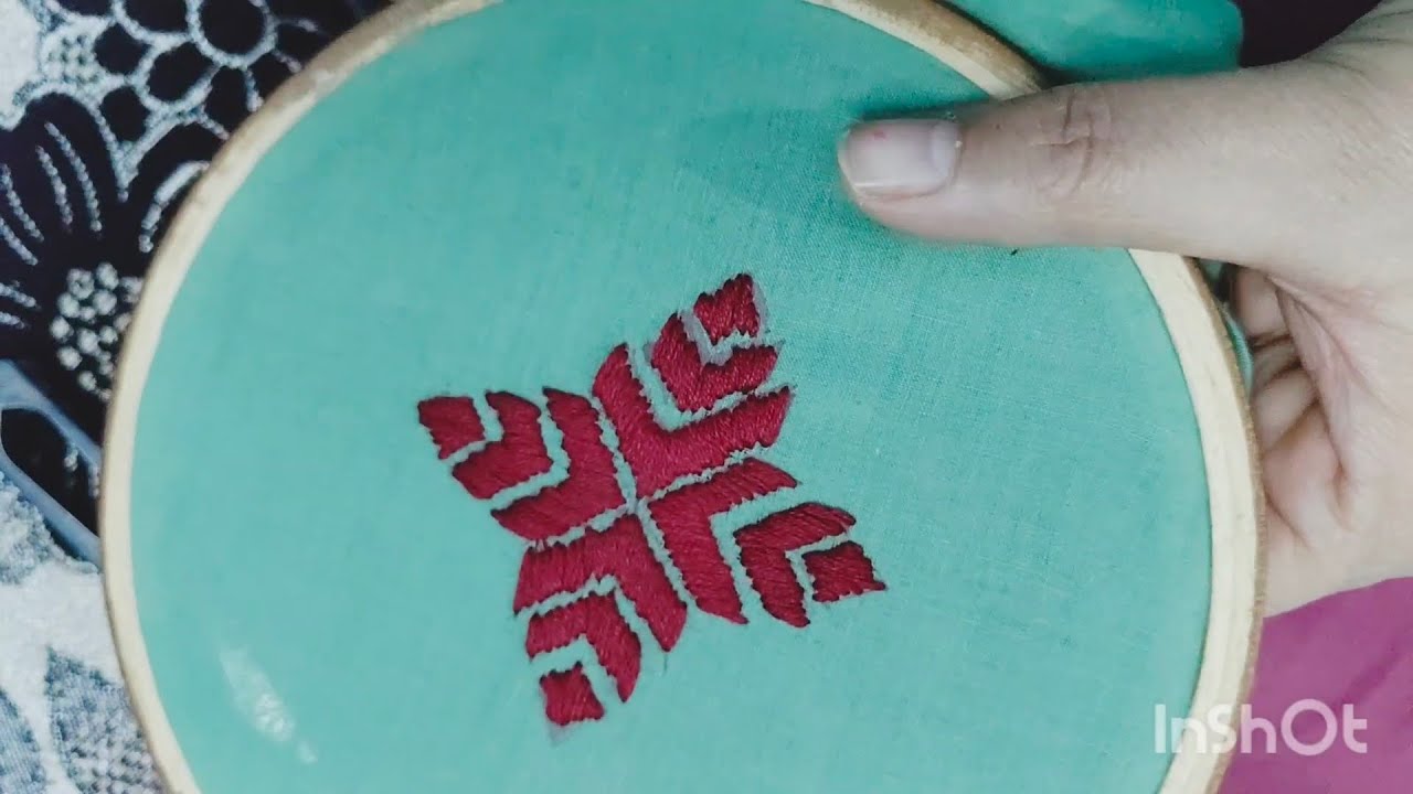 Famous hand embroidery Phulkari Stitch of Punjab......very nice easy tutorial 