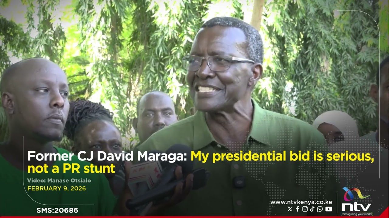 Former CJ David Maraga: My presidential bid is serious, not a PR stunt