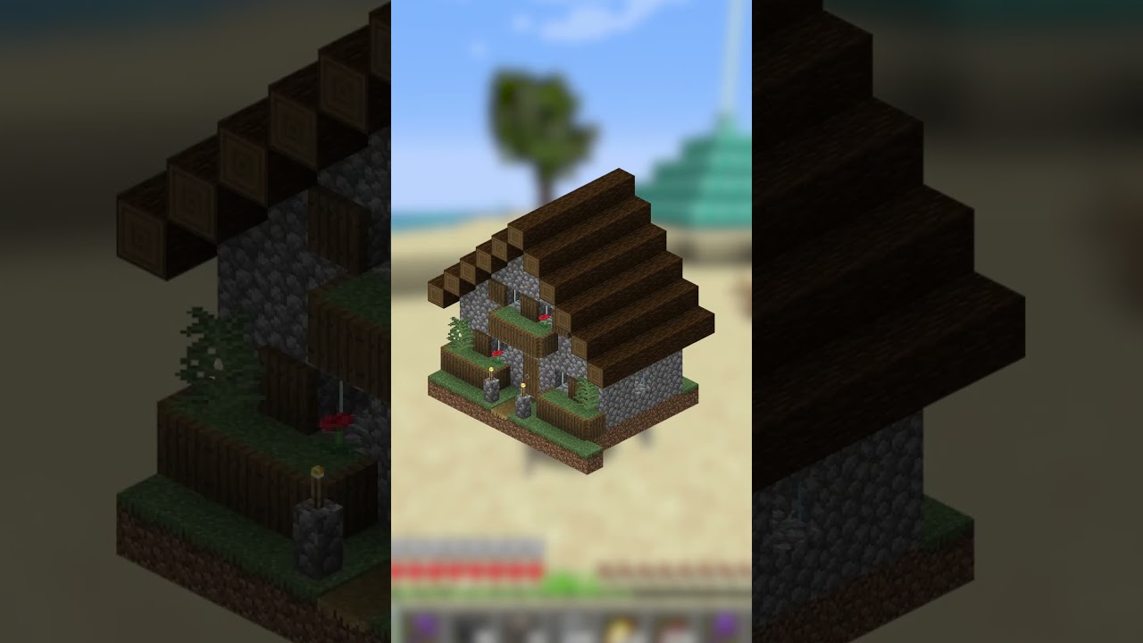 Jungle village From my old channel after #minecraft #minecraftshorts #Minecraft building