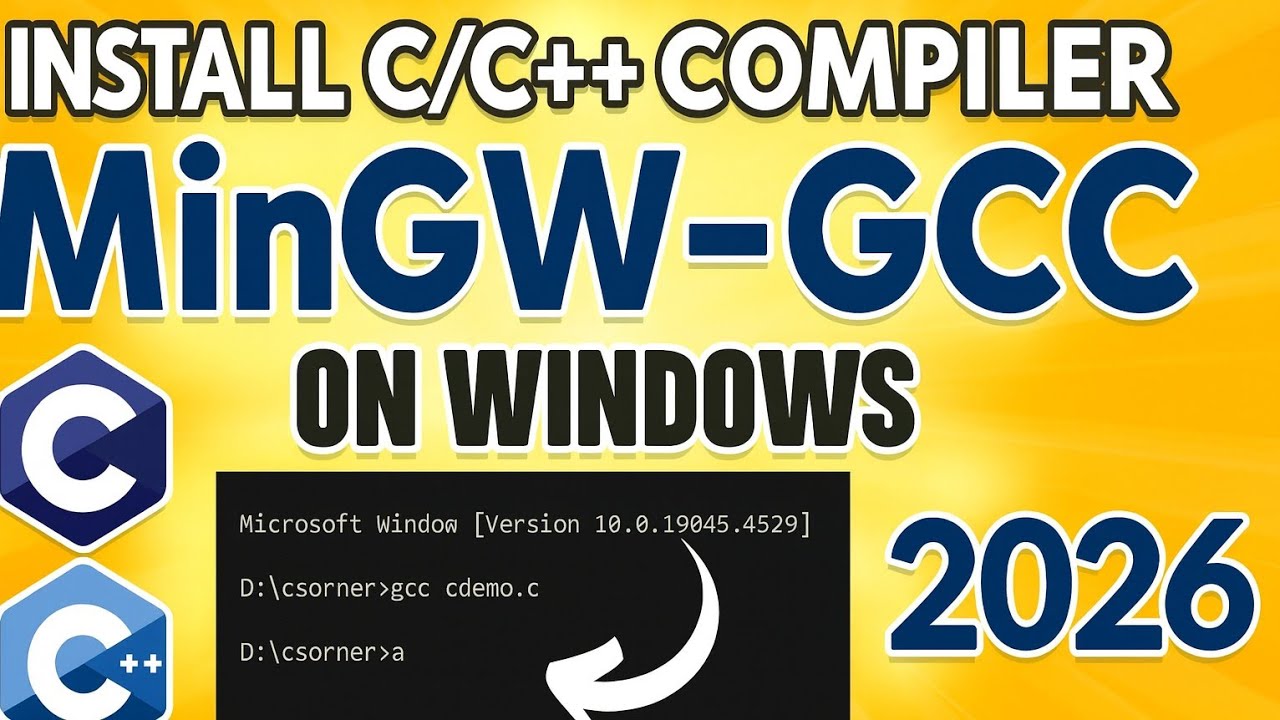 How to install Compiler for C & C++ [2026 ] | MinGW GNU Compiler |  MinGW on Windows 11