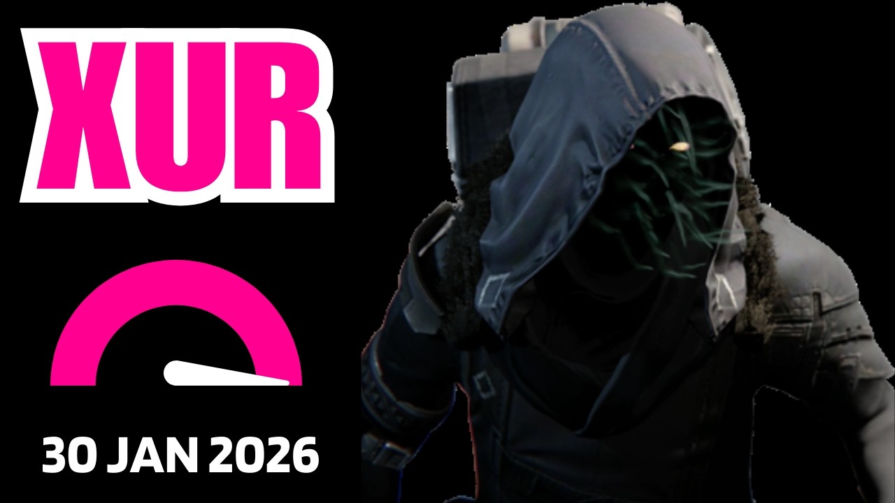 Where is XUR Today Destiny 1 D1 XUR Location and Official Inventory and Loot 30 Jan 2026, Jan/30/26