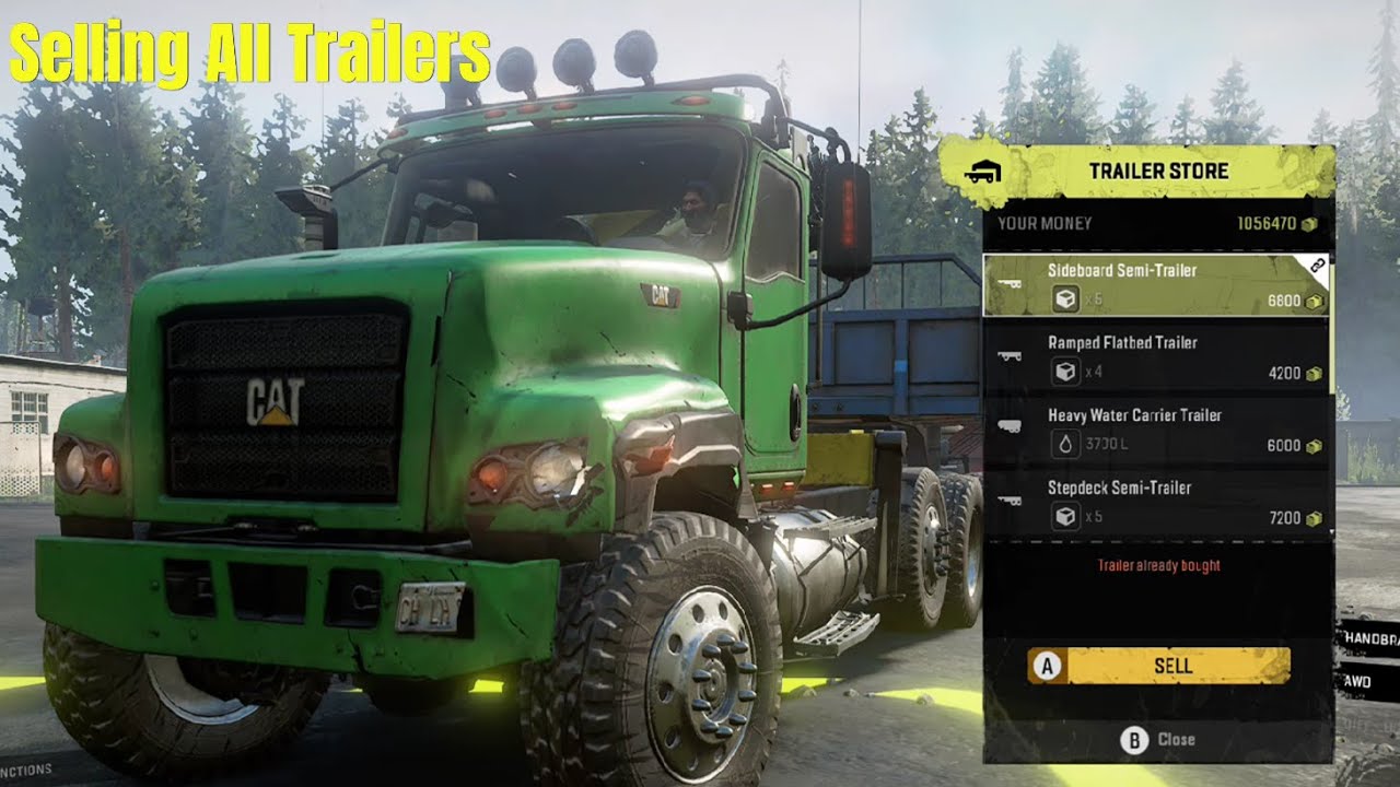 Wisconsin, Grainwoods River - Selling All Trailers - SnowRunner Play Through Part 520