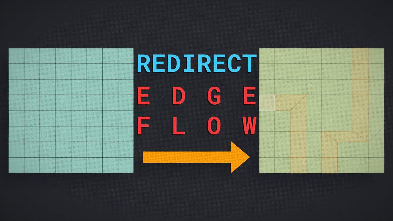 Redirect Edge Flow in Blender