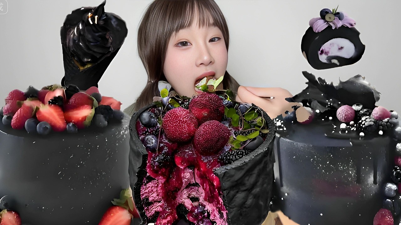Asmr🍰Matcha Chocolate Lava Mille Crepe​🍰 (Soft And Waxy Sound) 크림丨먹방丨Mukbang丨Satisfying丨Eatings