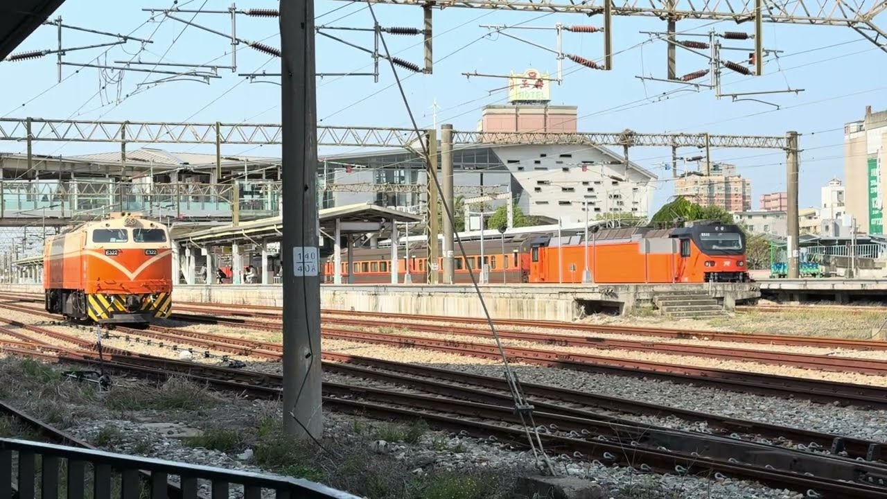 台鐵125次E500型PP自強號離站(苗栗)