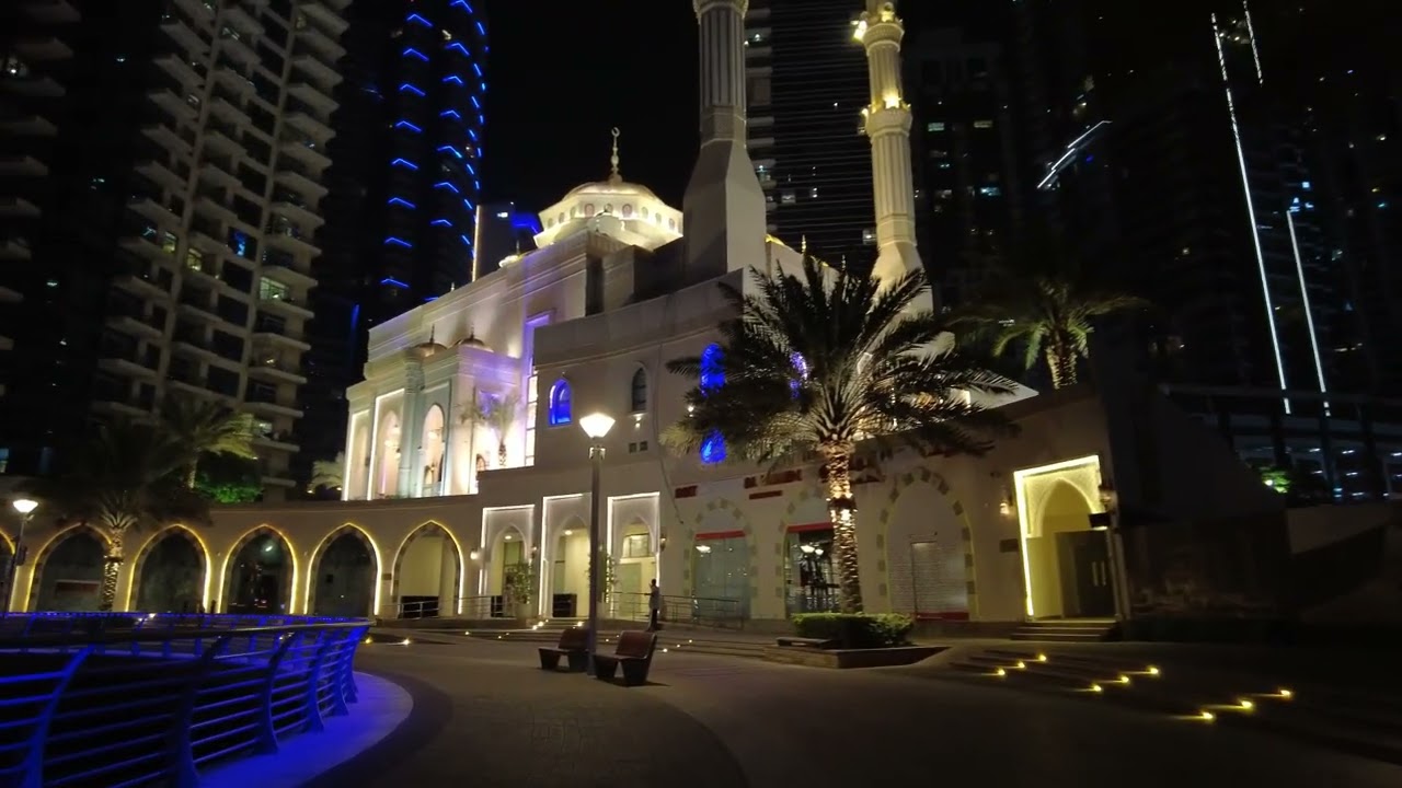 [ 4K ] Dubai Marina Walkway | Marina Quays | Marina Terrace & Promenade | Dubai Tourist Attraction