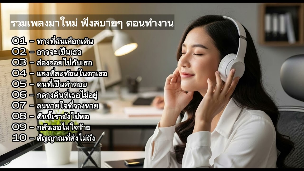 รวมเพลงมาใหม่ ฟังสบายๆ ตอนทำงาน