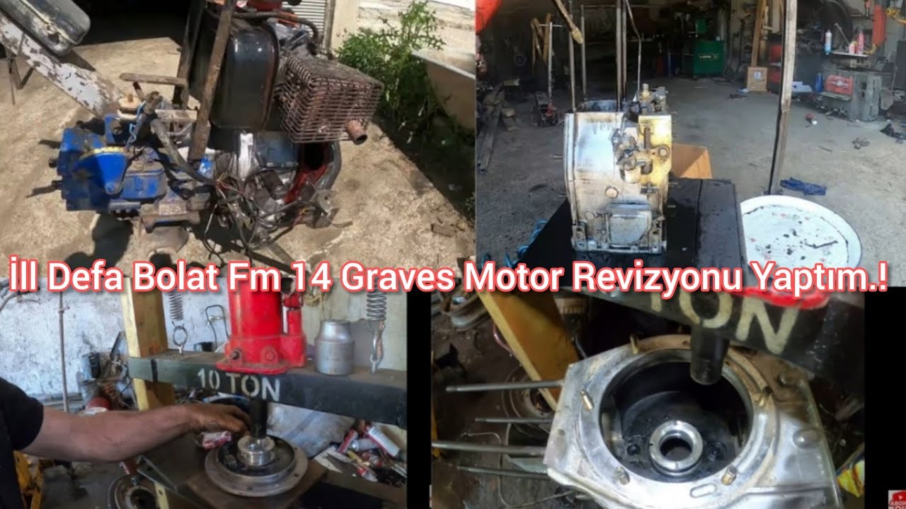 Bolat Fm 14 Graves 12 Hp Motor Krank Sarmış / İlk Defa Graves Motor Rektefiye Yaparak Topladım