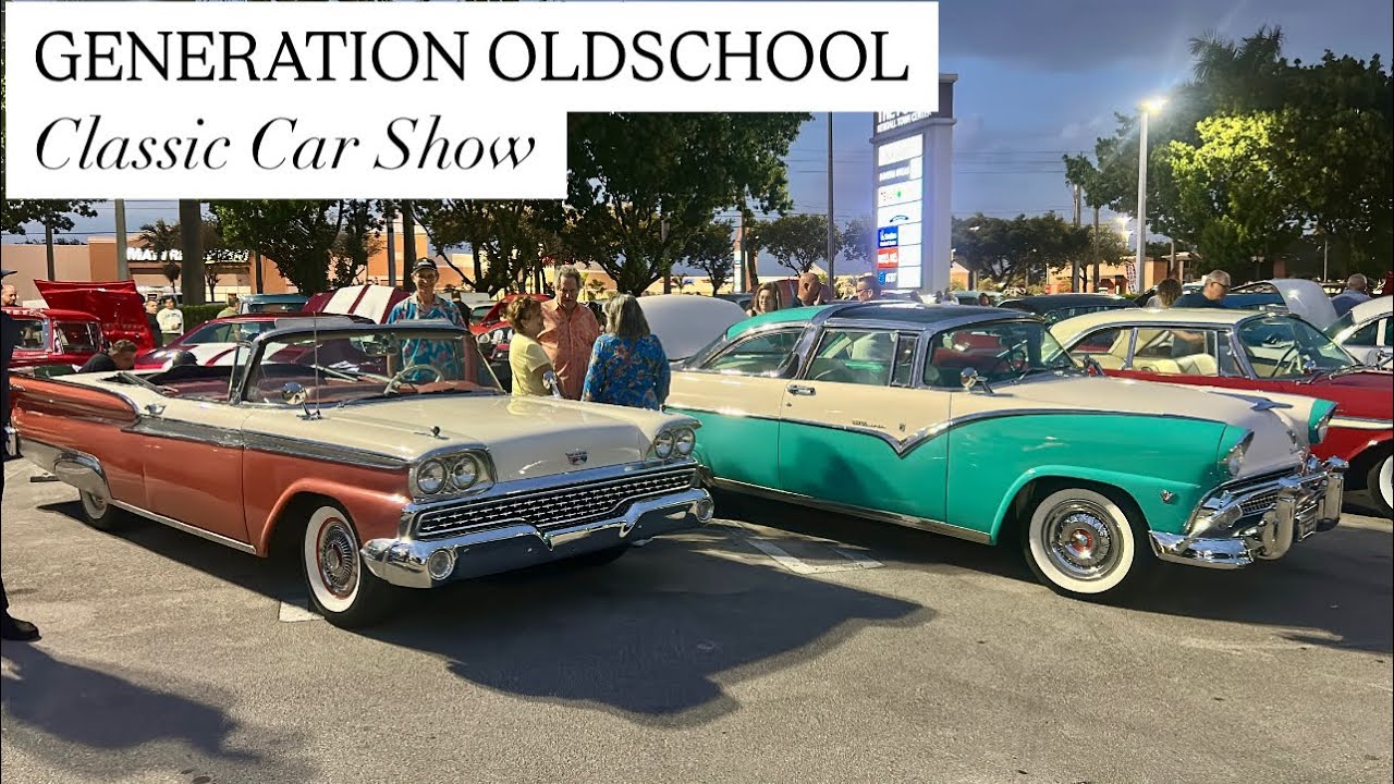Reviviendo la década del 50. Un show dedicado a los autos clásicos de los 1950s.