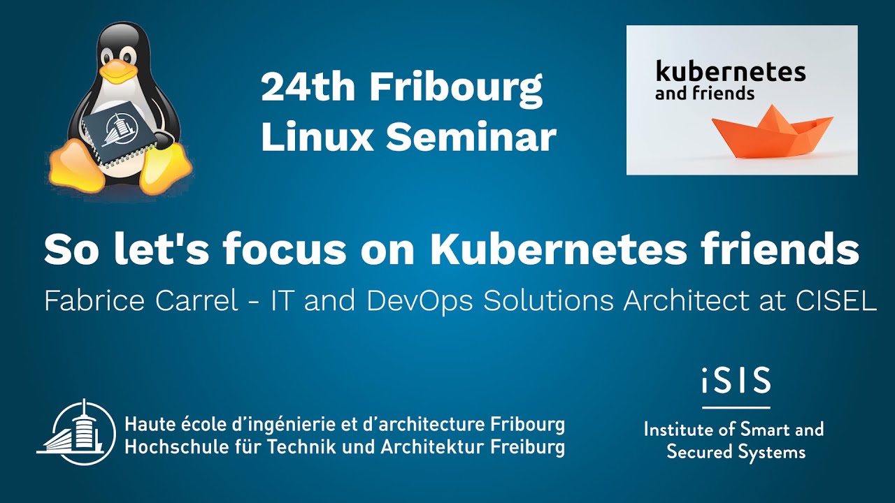 So let's focus on Kubernetes friends
