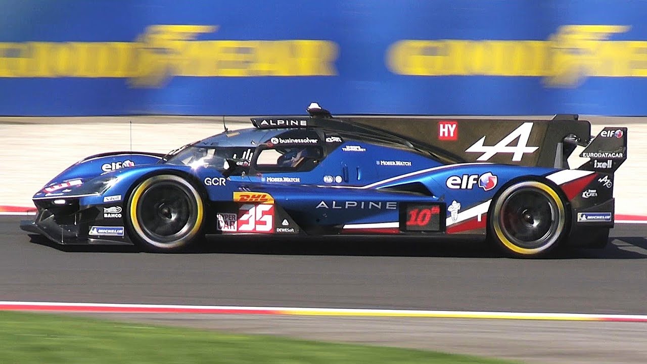 Alpine A424 Hypercar - Awesome 9000 RPM V6 Turbo Sound! - WEC Spa 6h 2025