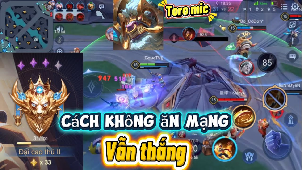 CÁCH MURAD KHÔNG ĂN MẠNG VẪN THẮNG VÀ TORO MỞ MIC | LIÊN QUÂN MOBILE