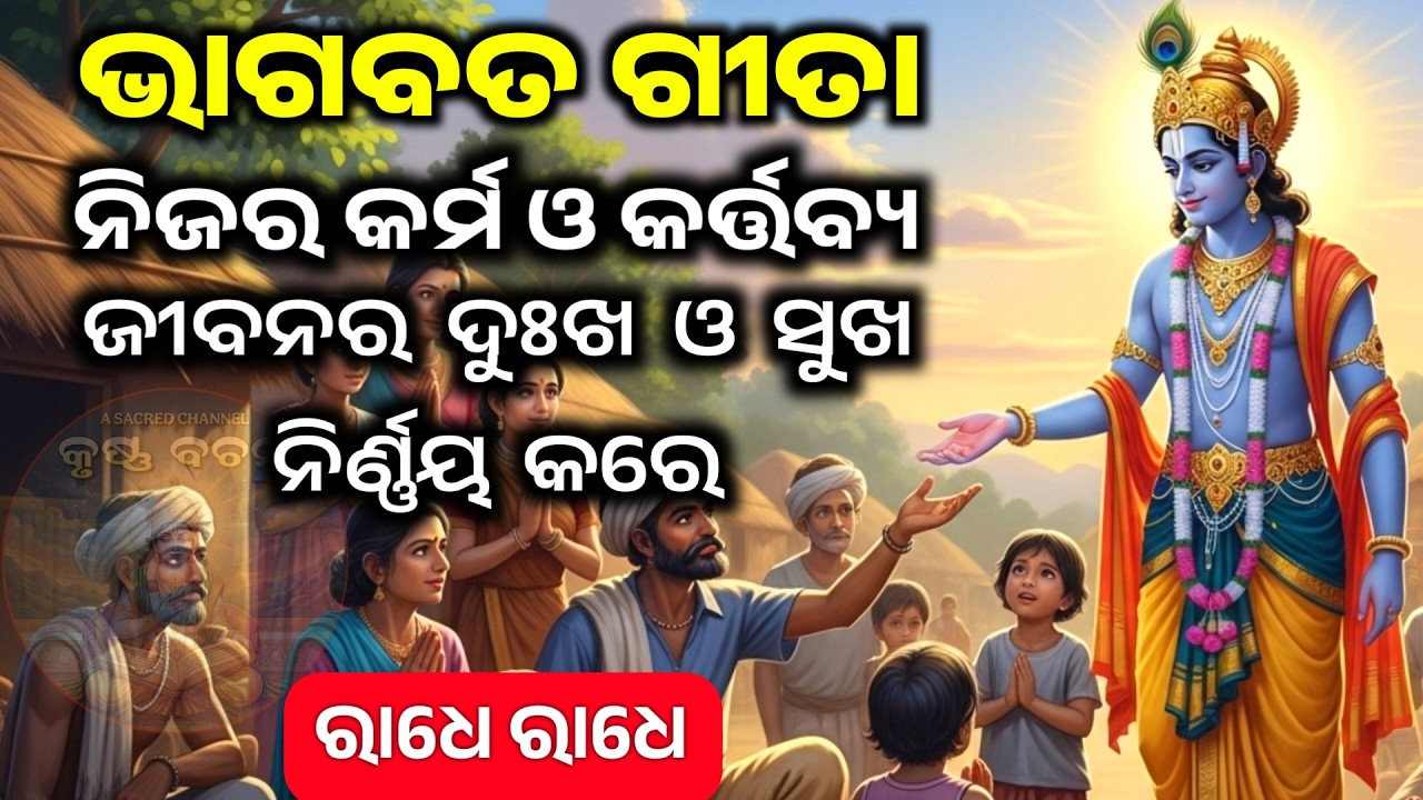 ନିଜର କର୍ମ ହିଁ ଦୁଃଖ ସୁଖ ନିର୍ଣ୍ଣୟ କରେ | Krishna Motivational Speech Odia | Gita Saar | Krishna Bachan