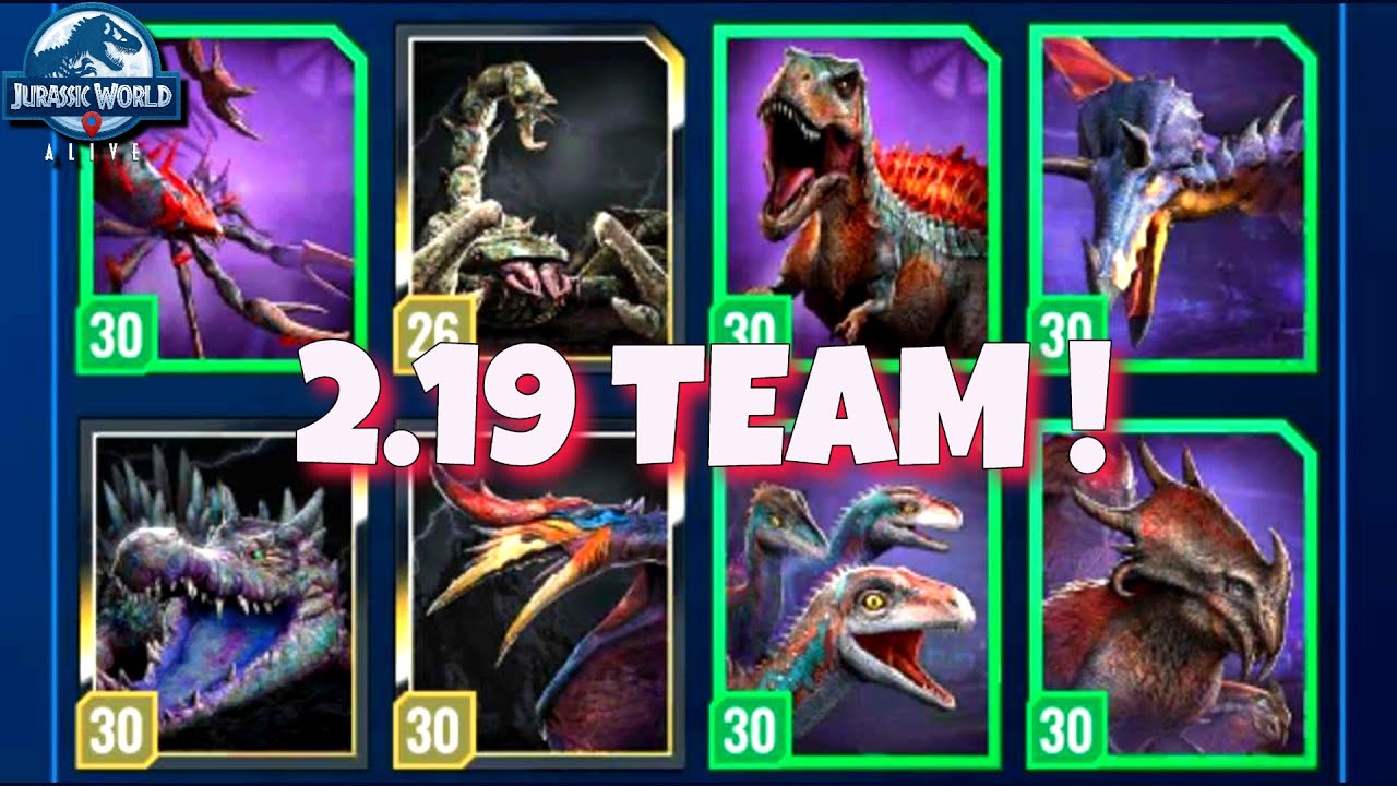 2.19 TEAM! (Part II) Which is Better?? Jurassic World Alive