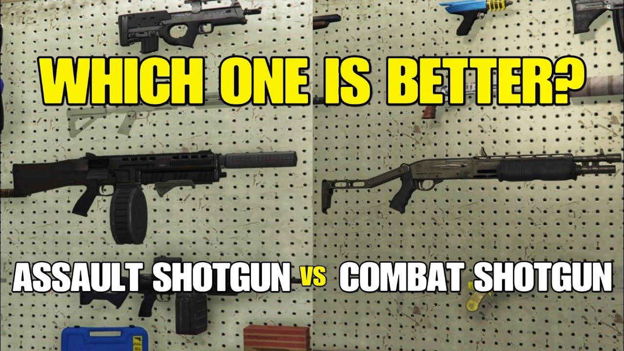 GTA 5 Online COMBAT SHOTGUN VS ASSAULT SHOTGUN! Which One Is Better?