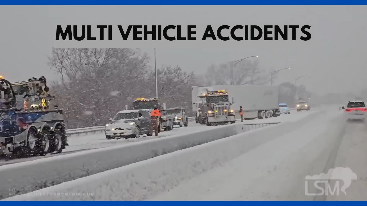01-12-2024 Chicago, Illinois - Winter Storm - Heavy Snow - Multiple Vehicle Accidents - i-90 Shots